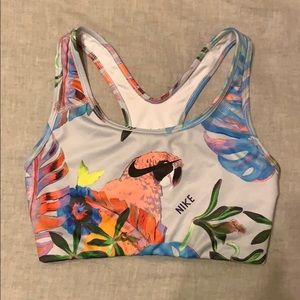 Tropical, multicolor Nike sports bra